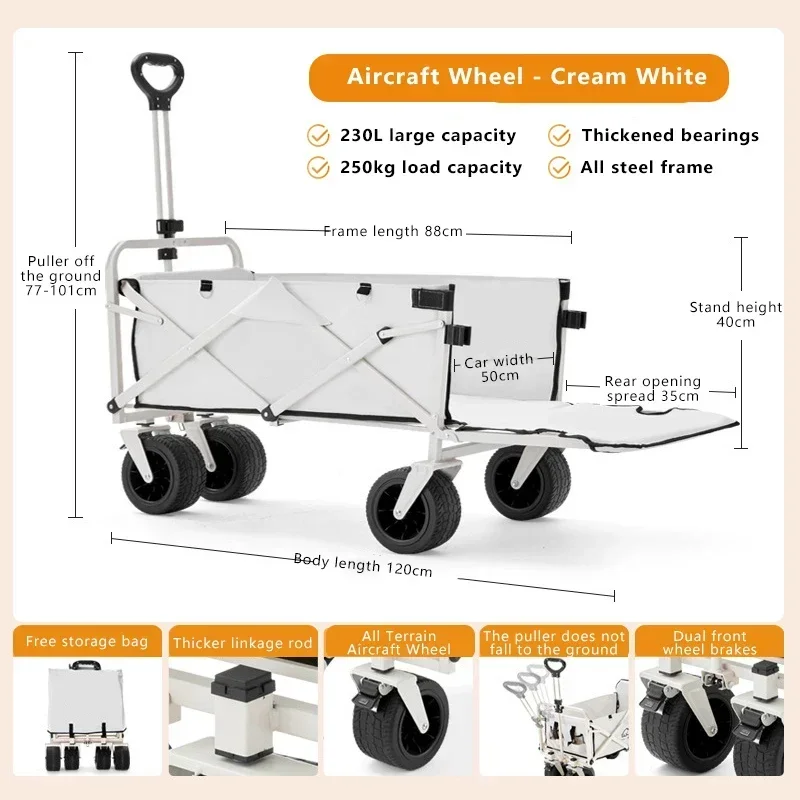 Camping-Aircraft-Wheeled-Cart-Foldable-Hand-Pushing-Outdoor-Camping-Trailer-Pull-Rod-Rear-Wagon-Cart-for