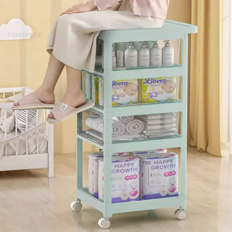 Multi-function-Kitchen-Trolleys-Baby-Supplies-Auxiliary-Cart-with-Wheels-Multi-layer-Baby-Bottle-Storage-Cabinet-3