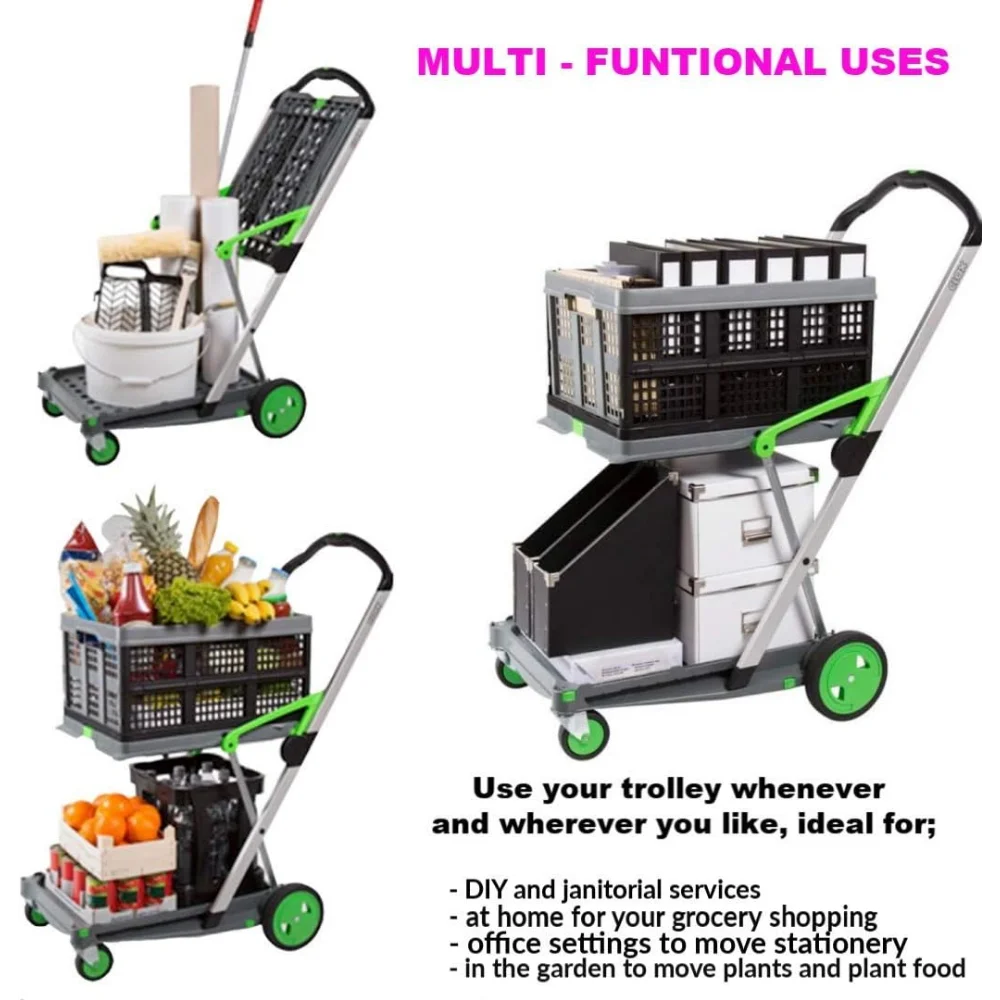 Multi-use-Functional-Collapsible-carts-Mobile-Folding-Trolley-Shopping-cart-2