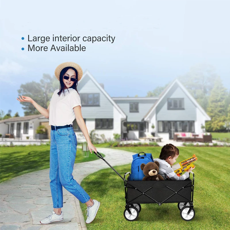New-Garden-Folding-Carry-Trolley-Foldable-Heavy-Duty-Camping-Beach-Carts-Collapsible-Kids-Outdoor-Stroller-Wagon-1