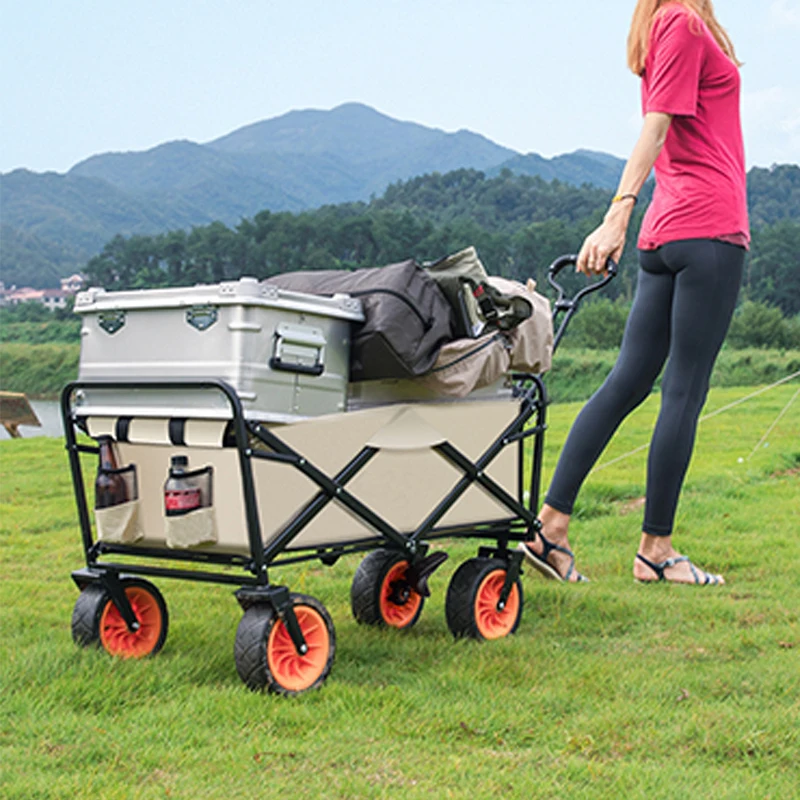 New-Garden-Folding-Carry-Trolley-Foldable-Heavy-Duty-Camping-Beach-Carts-Collapsible-Kids-Outdoor-Stroller-Wagon