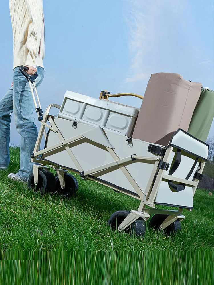 Outdoor-Folding-Wagon-Trolley-Large-Capacity-Heavy-Duty-Shopping-Beach-Pull-Collapsible-Folding-Portable-Utility-Cart-5