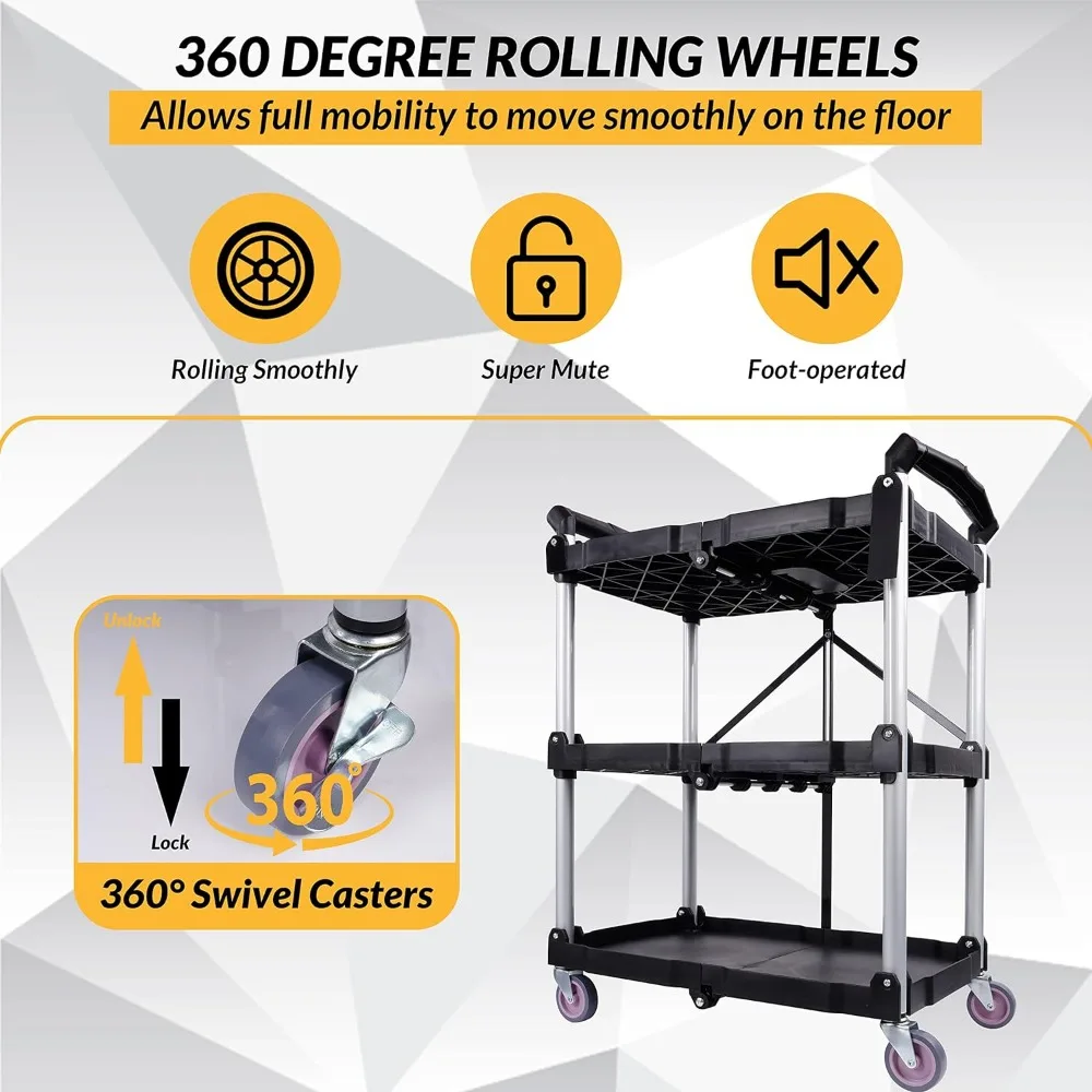 Portable-Folding-Collapsible-Service-Cart-Foldable-Service-Cart-3-Tier-Collapsible-Push-Cart-Folding-Utility-Carts-2