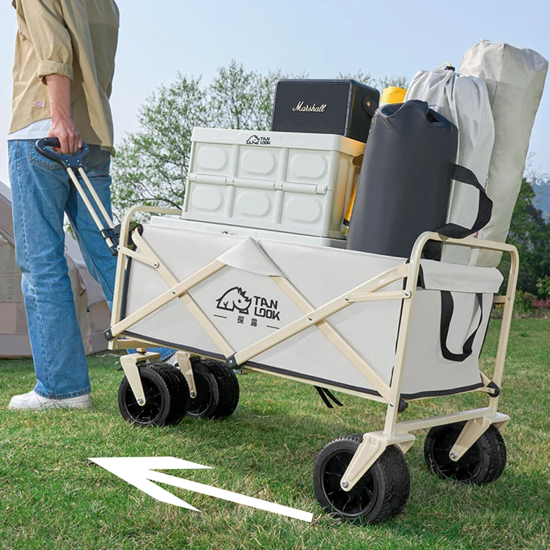 Wheeled-Folding-Cart-Wagon-Large-Capacity-Multifunction-Cart-Garden-Park-outdoor-beach-Camping-carts-Portable-Barbecue-1