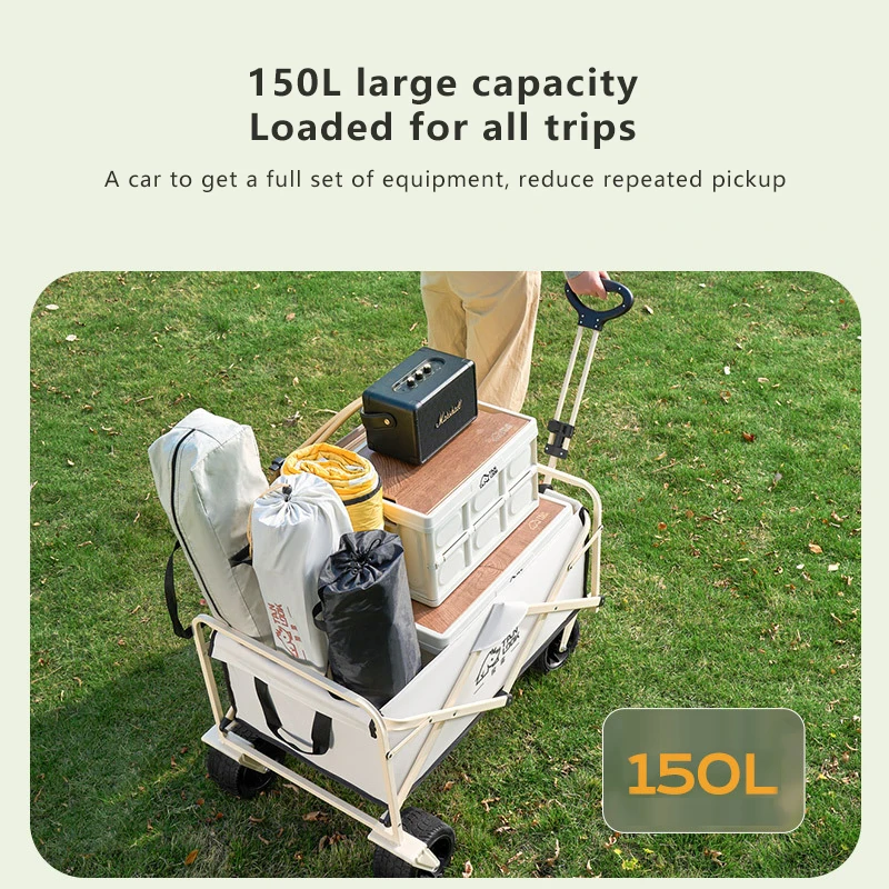 Wheeled-Folding-Cart-Wagon-Large-Capacity-Multifunction-Cart-Garden-Park-outdoor-beach-Camping-carts-Portable-Barbecue-3