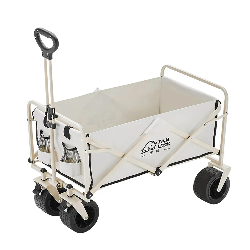 Wheeled-Folding-Cart-Wagon-Large-Capacity-Multifunction-Cart-Garden-Park-outdoor-beach-Camping-carts-Portable-Barbecue